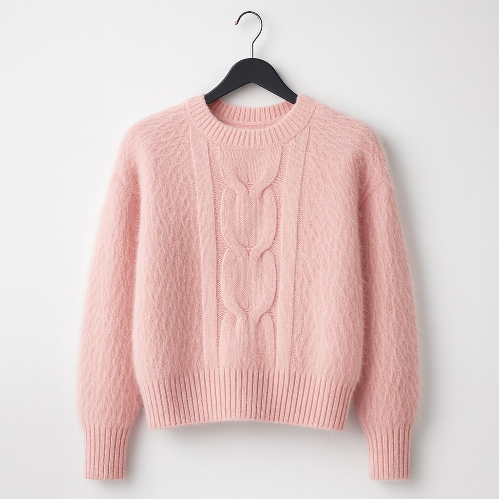 Laura Fuzzy Crewneck Sweater