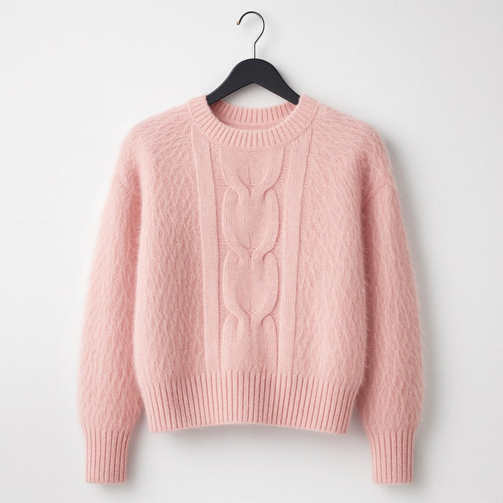 Laura Fuzzy Crewneck Sweater